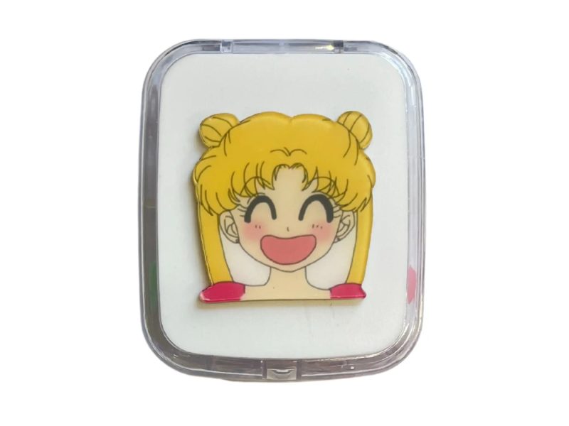 Sailor Moon -kuvioinen piilolinssien säilytyssetti, Väri: valkoinen