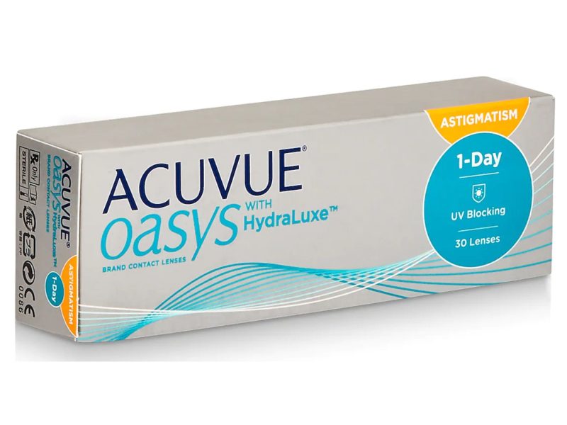 Acuvue Oasys 1-Day For Astigmatism With Hydraluxe (30 kpl)