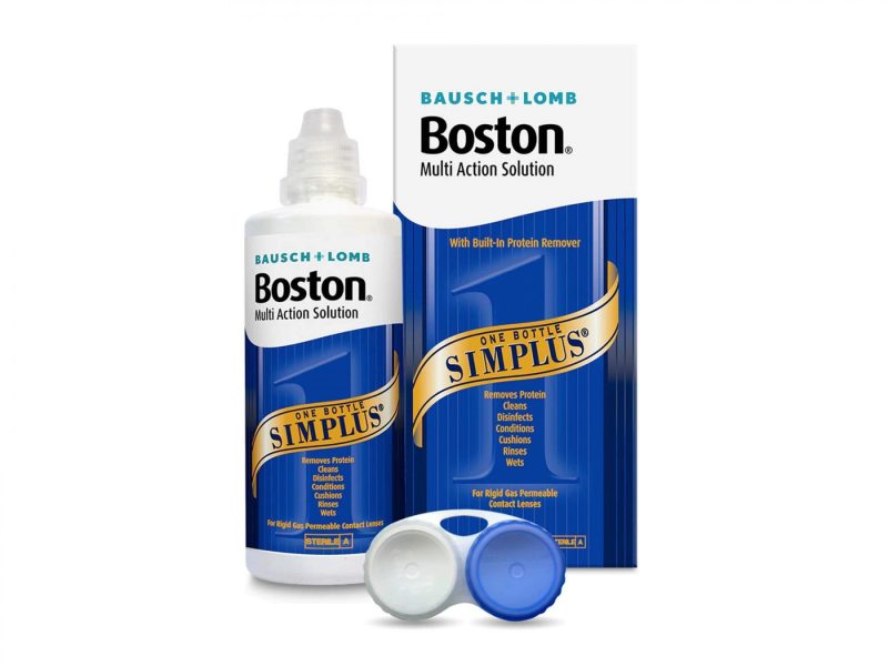 Boston Simplus (120 ml), KEMÉNY Kovat piilolinssit nestekotelolla