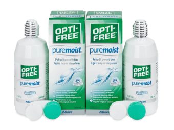   OPTI-FREE PureMoist (2x300 ml), piilolinssien liuospakkaus, jossa on 2 koteloa