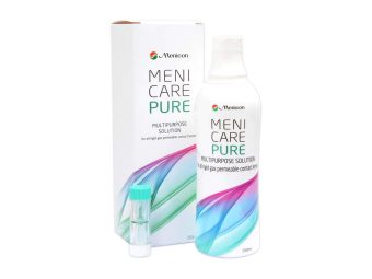   MeniCare Pure (250 ml), piilolinssit nestemäisellä kotelolla, koville linsseille tarkoitettuina