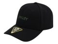 Oakley 912209-02E 6 Panel Stretch Metallic Hat Blackout L/XL