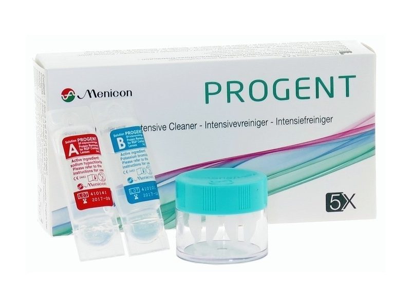 Progent SP-Intensivreiniger (2x5 db), proteiineja poistava hoitoaine - koville piilolinsseille