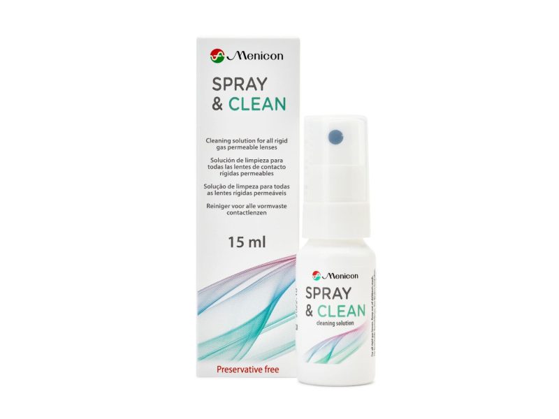 Spray & Clean (15 ml), intensiivinen puhdistusaine - koville piilolinsseille